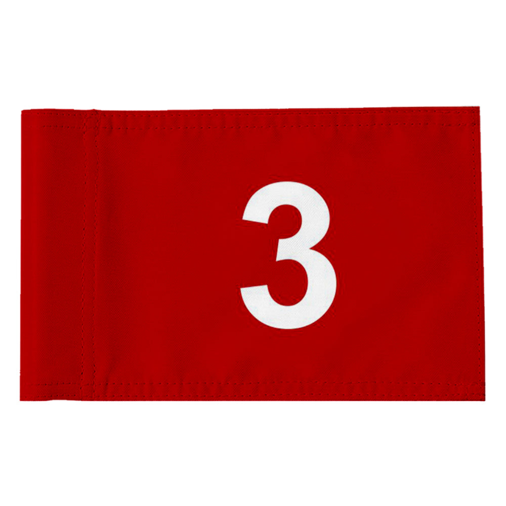 Fyon 3PC Standard Golf Flag Double Side Number Golf Pin Flag Banner