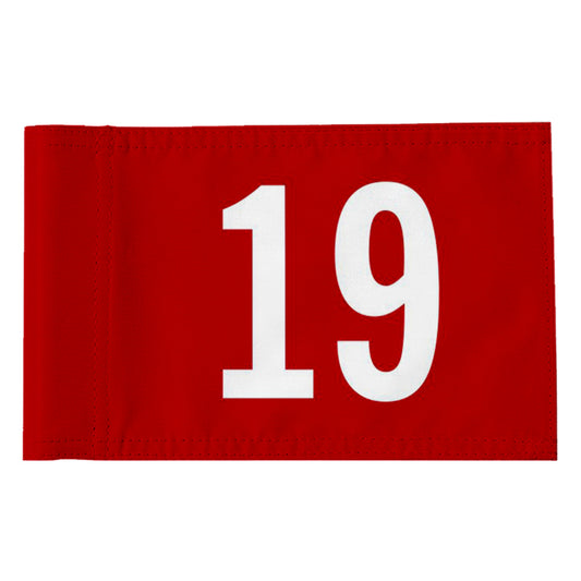 Fyon Standard Golf Flag Double Side Number 19 Golf Pin Flag Banner