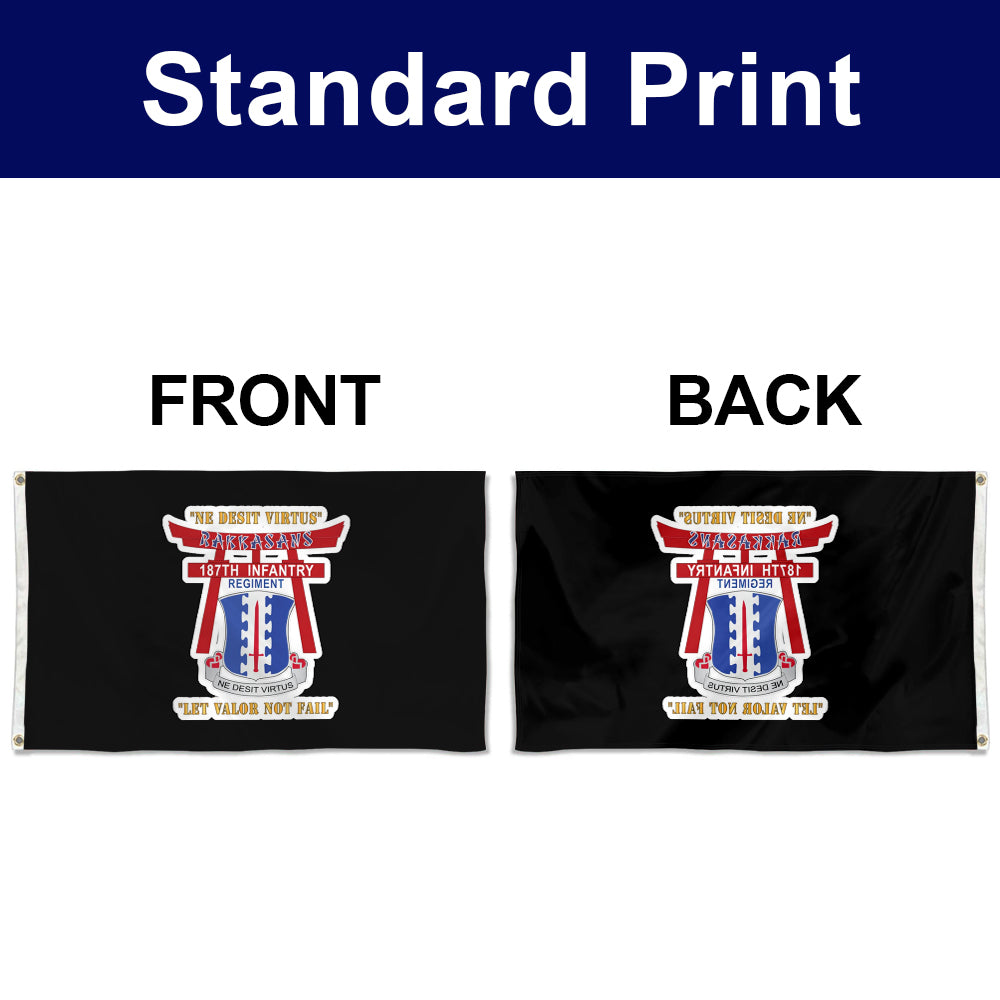 Fyon Double-sided 187th Infantry Flag