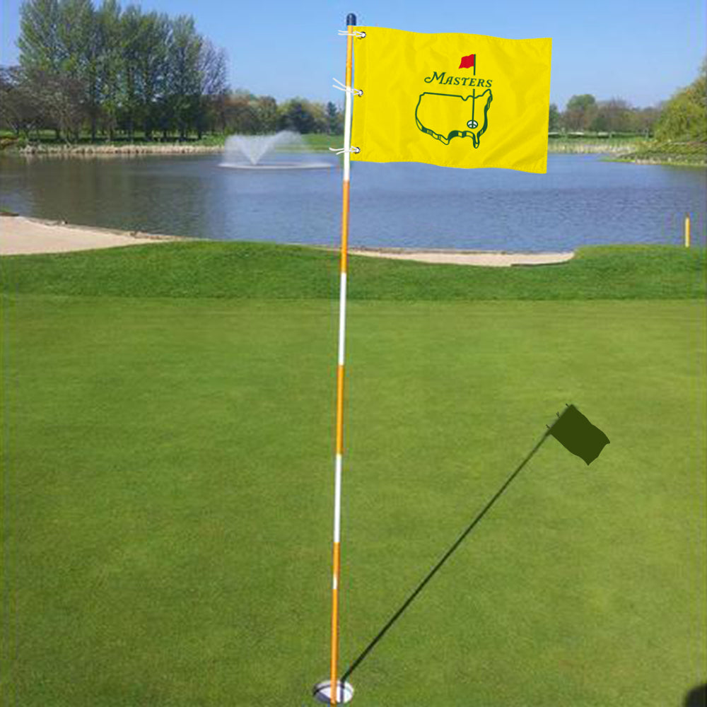 Fyon Standard Golf Pin Flag Banner Grommet Yellow