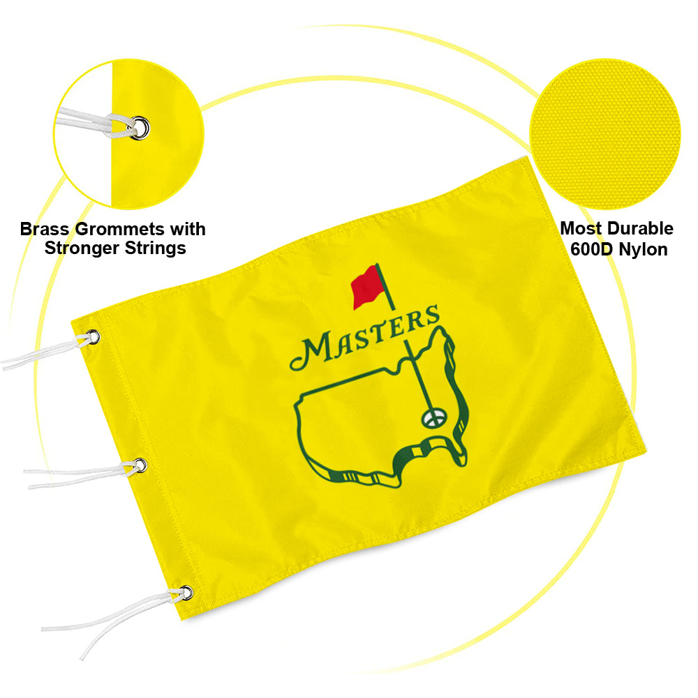 Fyon Standard Golf Pin Flag Banner Grommet Yellow