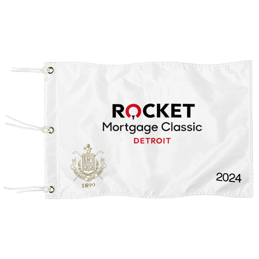 Fyon 2024 PGA Rocket Mortgage Classic - Authentic Pin Flag - Detroit Golf Club - DGC Flag Banner Grommets