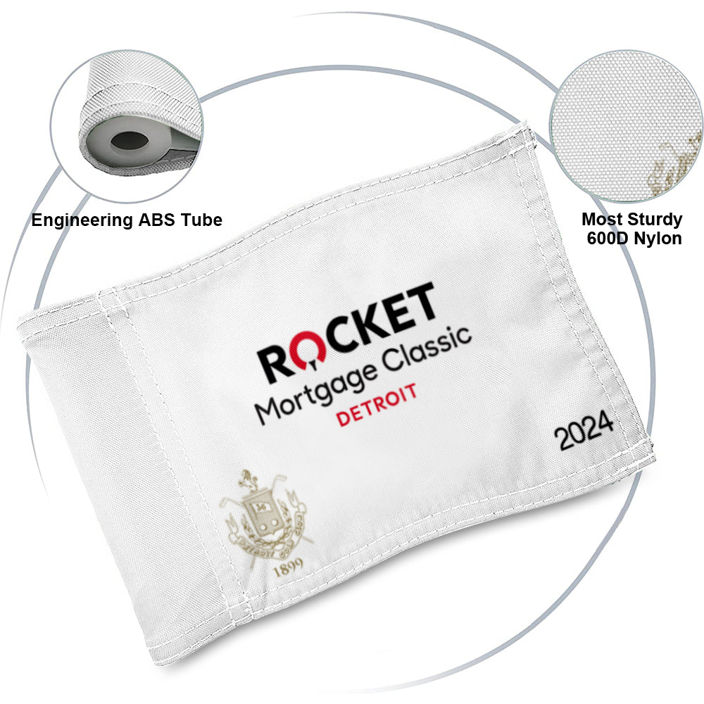 Fyon 2024 PGA Rocket Mortgage Classic - Authentic Pin Flag - Detroit Golf Club - DGC Flag Banner