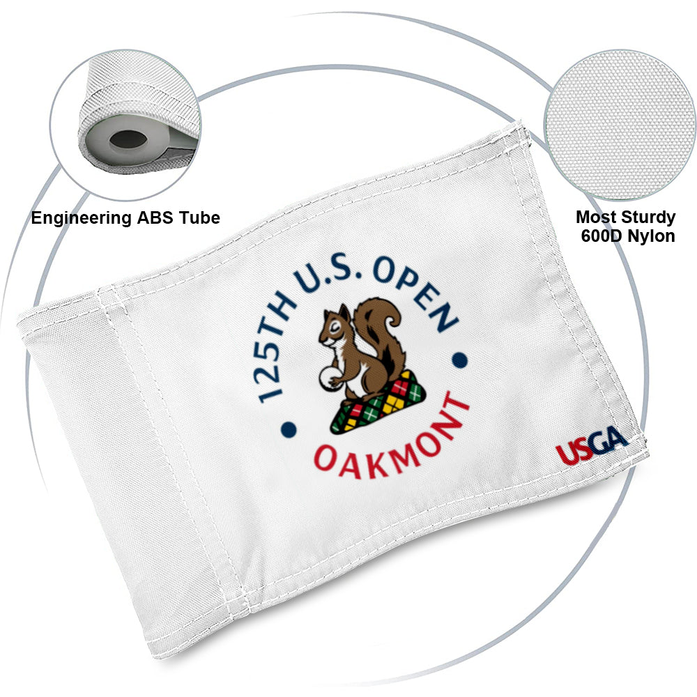 Fyon 2025 US Open Flag Oakmont golf white embroidered pin Flag Banner