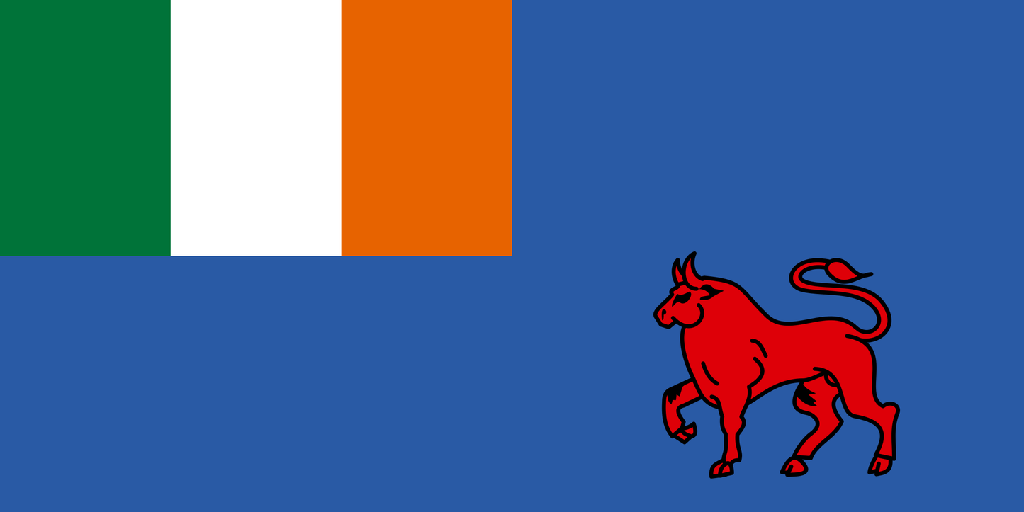 Fyon Ensign of Clontarf Yacht Club Flag banner 27"x54”