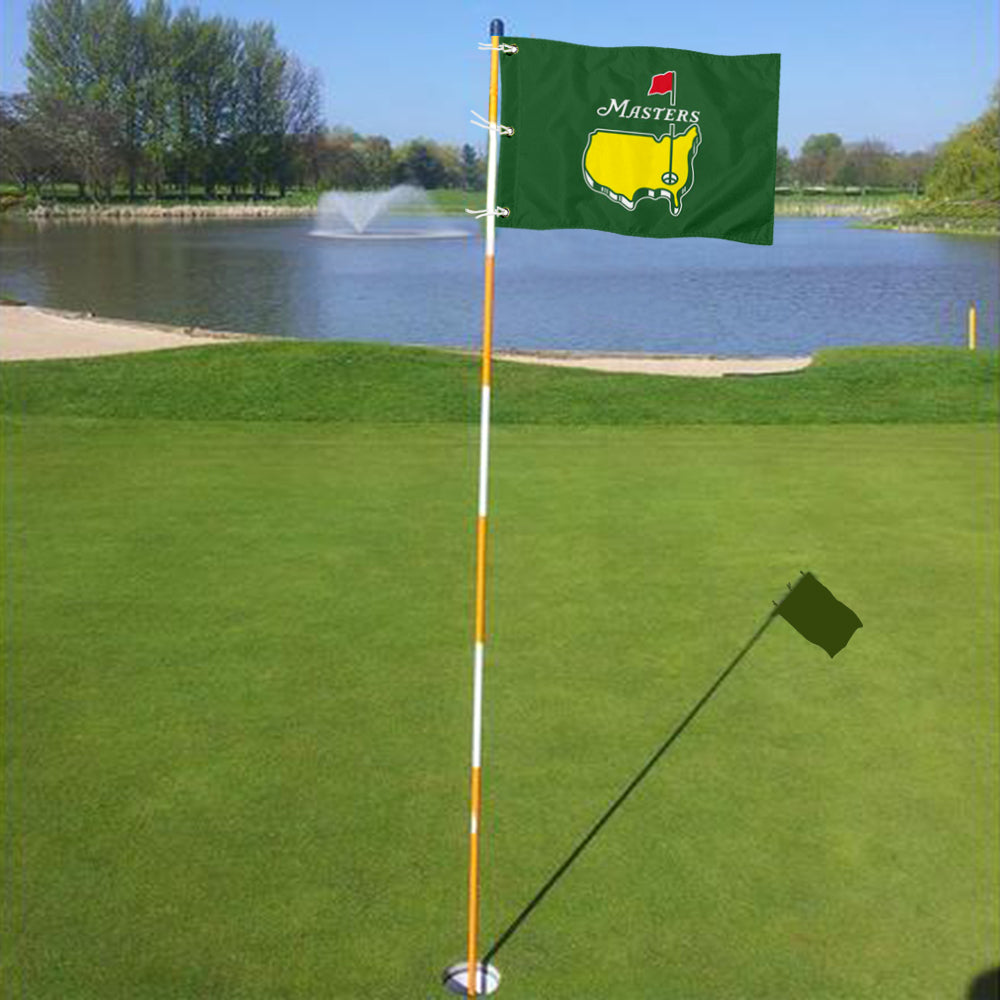 Fyon Standard Golf Pin Flag Banner Grommet Green