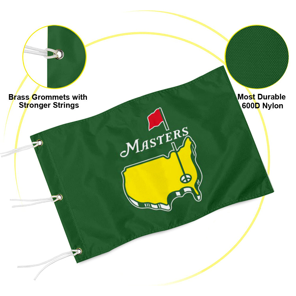 Fyon Standard Golf Pin Flag Banner Grommet Green