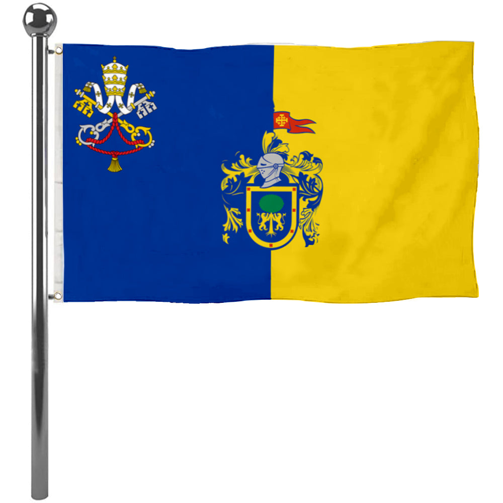 Fyon Jalisco State Flag with the Holy See symbol