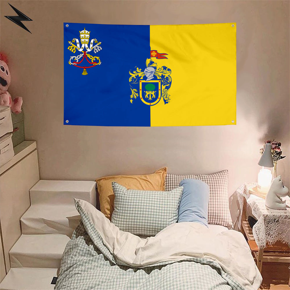Fyon Jalisco State Flag with the Holy See symbol