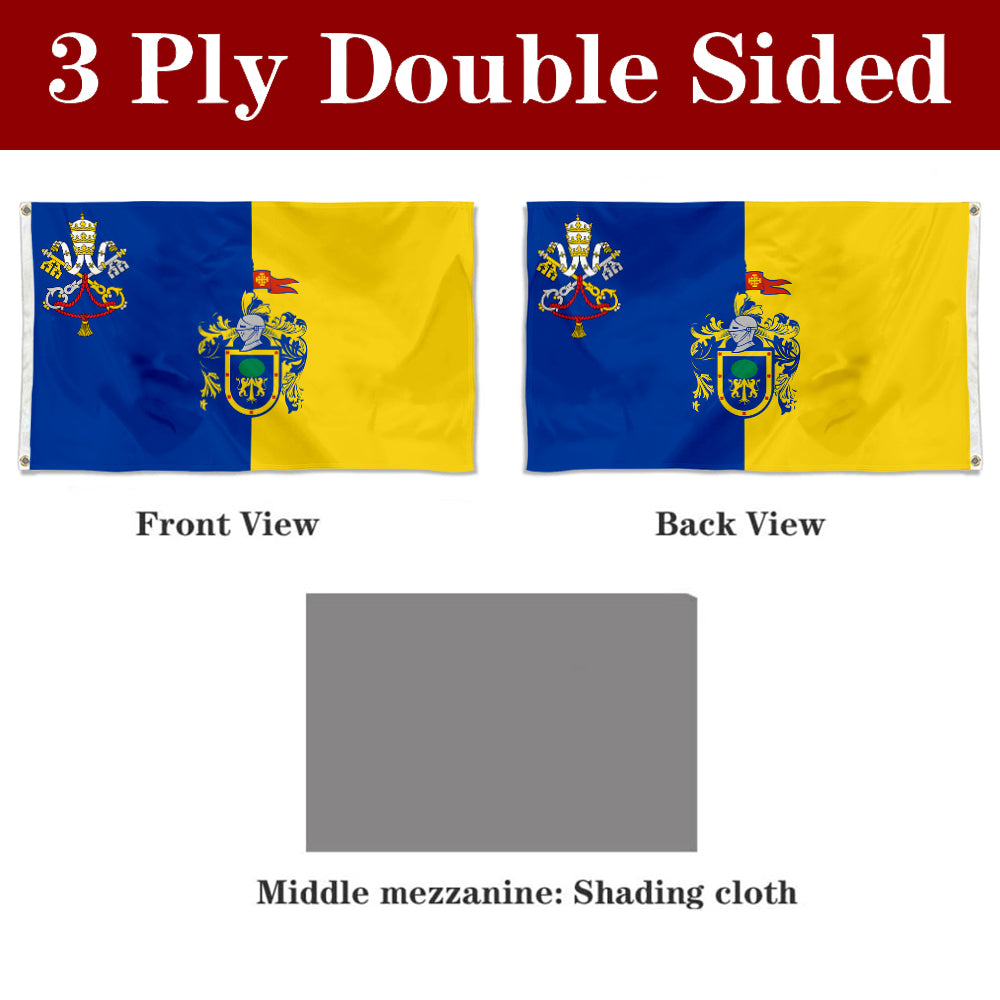 Fyon Jalisco State Flag with the Holy See symbol