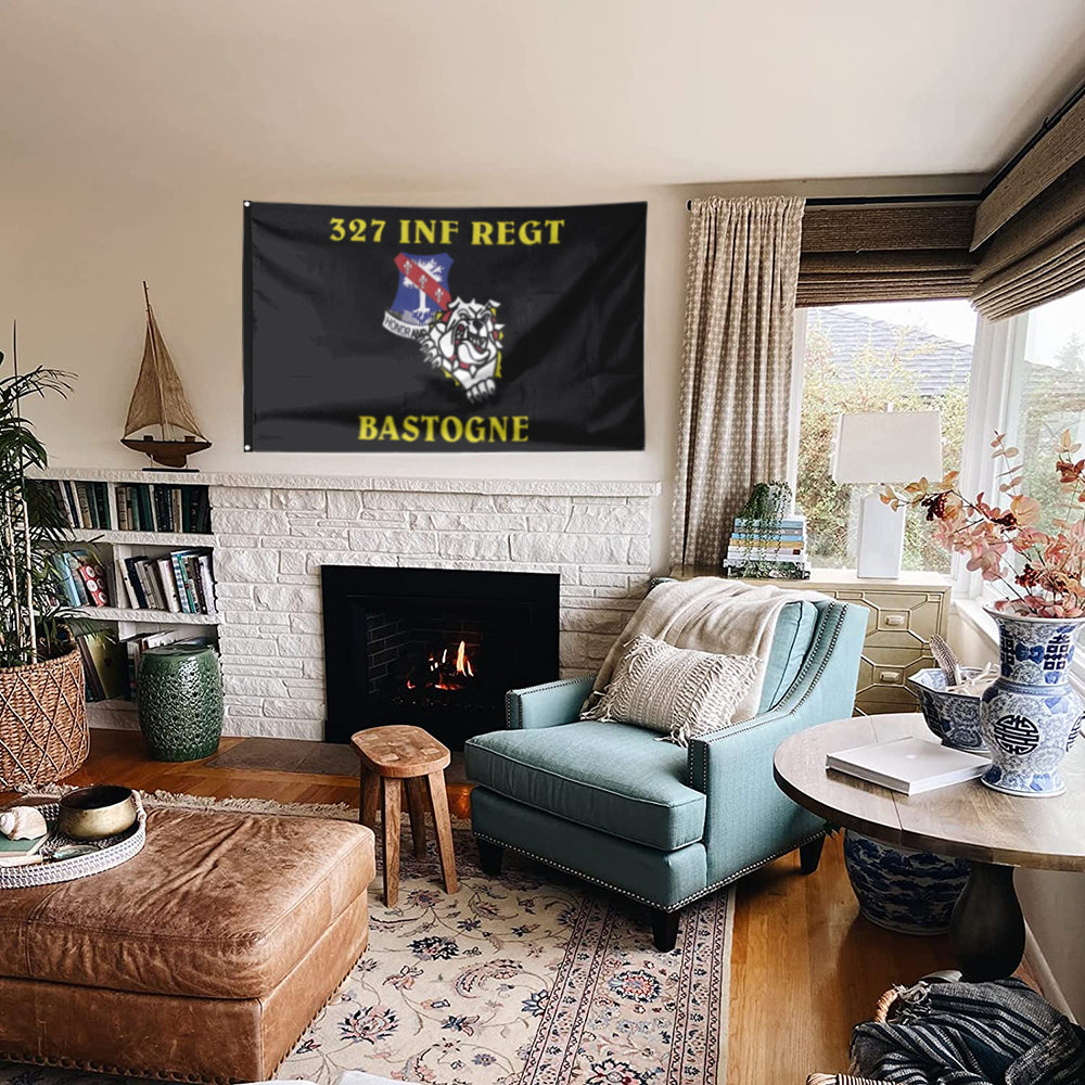 Fyon 327th Infantry Regiment Flag Indoor and outdoor banner
