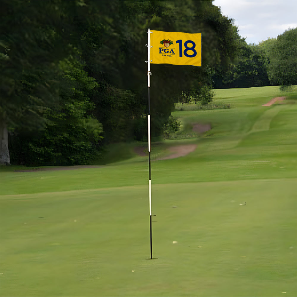 Fyon PGA 18 Championship Standard Golf Pin Flag Banner Grommet Yellow