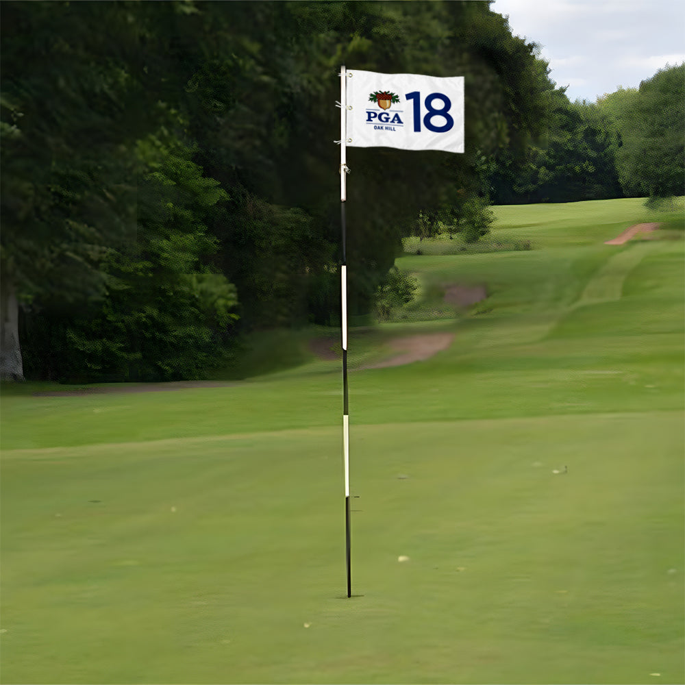 Fyon PGA 18 Championship Standard Golf Pin Flag Banner Grommet White