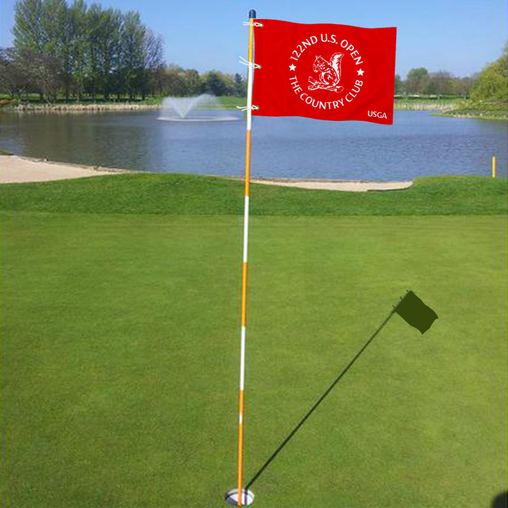 Fyon 122ND U.S. Open The Country Club Standard Golf Pin Flag Banner Grommet Red
