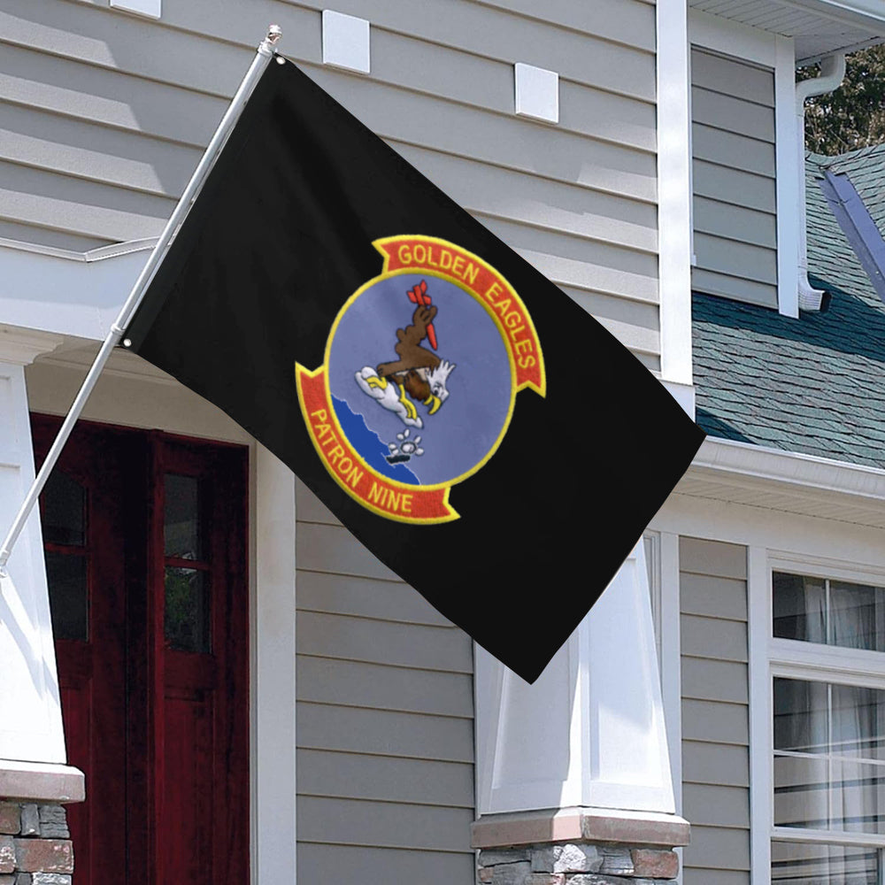 Fyon Double-sided PATROL SQUADRON 9 (VP-9) Deployments & History Flag Banner