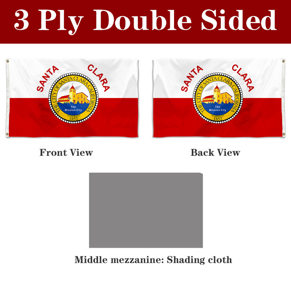 Fyon Santa Clara, California Flag Banner