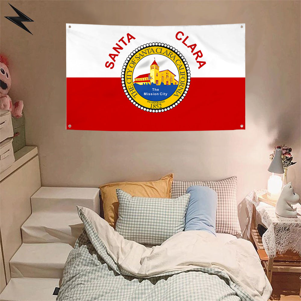 Fyon Santa Clara, California Flag Banner