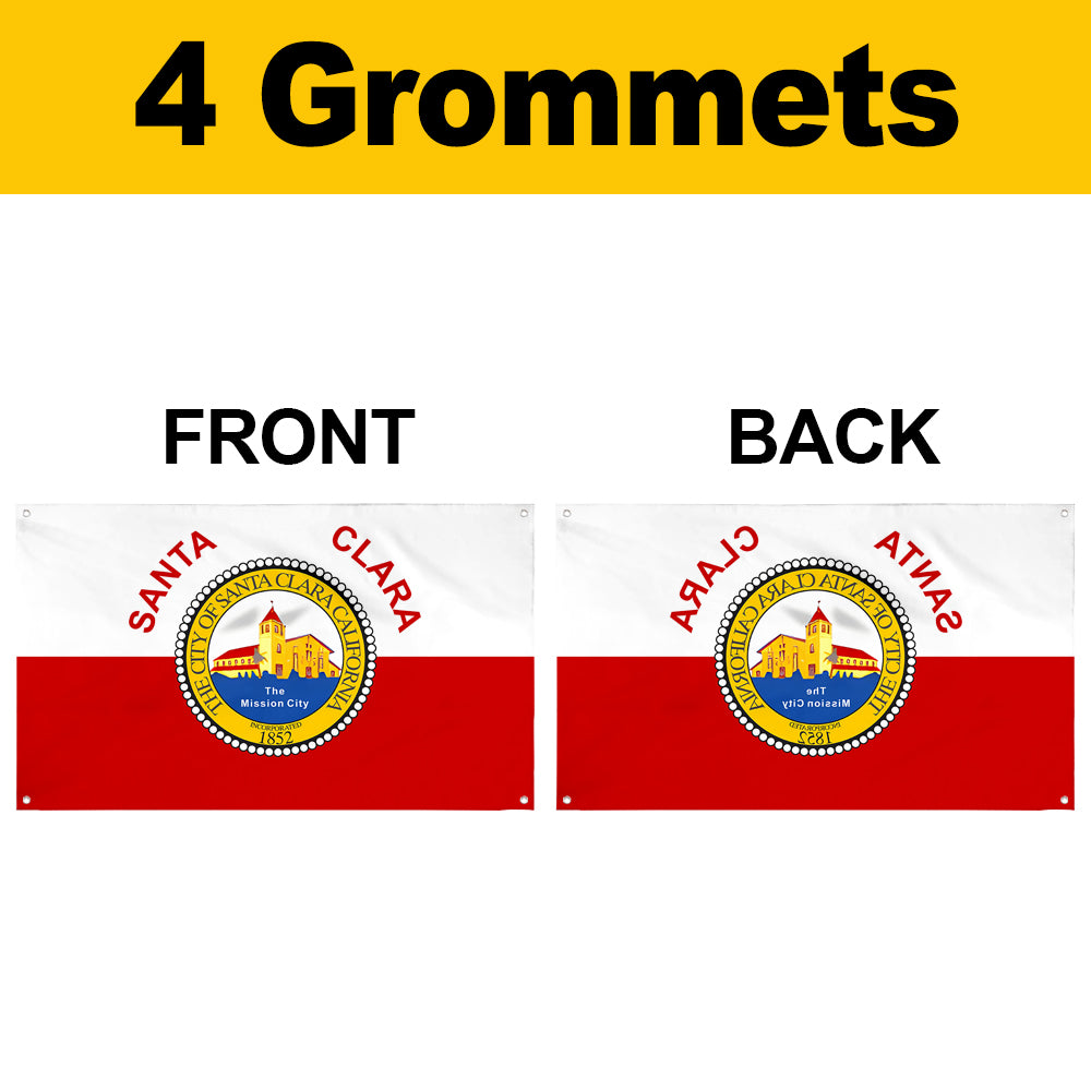 Fyon Santa Clara, California Flag Banner
