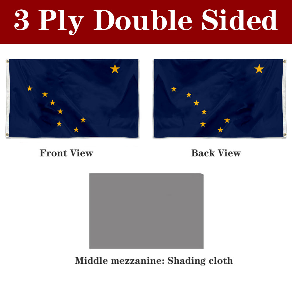 Fyon Alaska Flag Banner