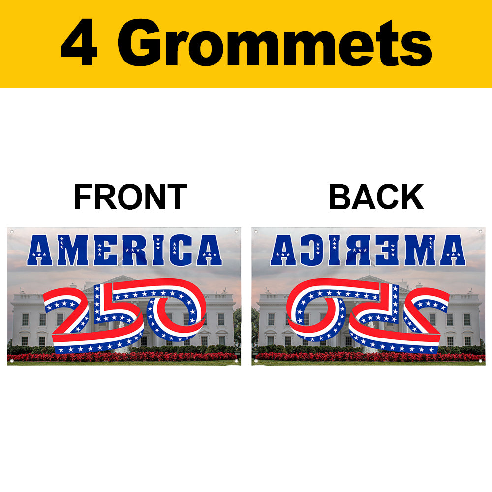 Fyon US America 250th The White House Flag Banner