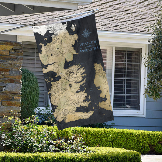 Fyon America Game of Thrones Map Flag Banner