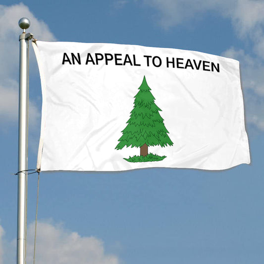 Fyon An Appeal to Heaven Flag also called the Pine Tree Flag Banner