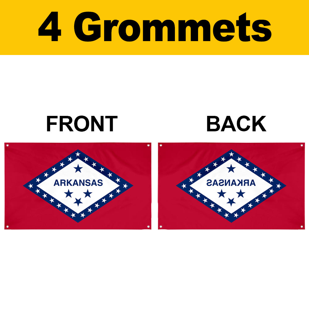 Fyon Arkansas Flag Banner