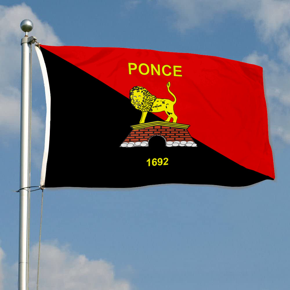 Fyon Bandera de Ponce, Puerto Rico Flag Banner