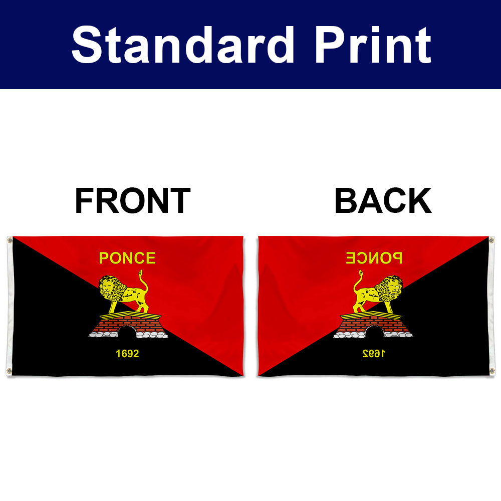 Fyon Bandera de Ponce, Puerto Rico Flag Banner