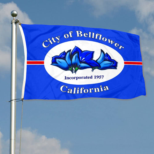 Fyon Bellflower, California Flag Banner