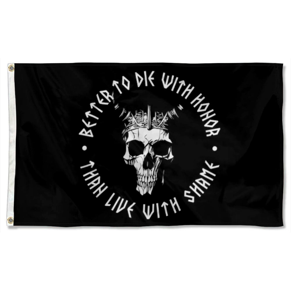 Fyon Double-sided Better to Die with Honor Flag Banner