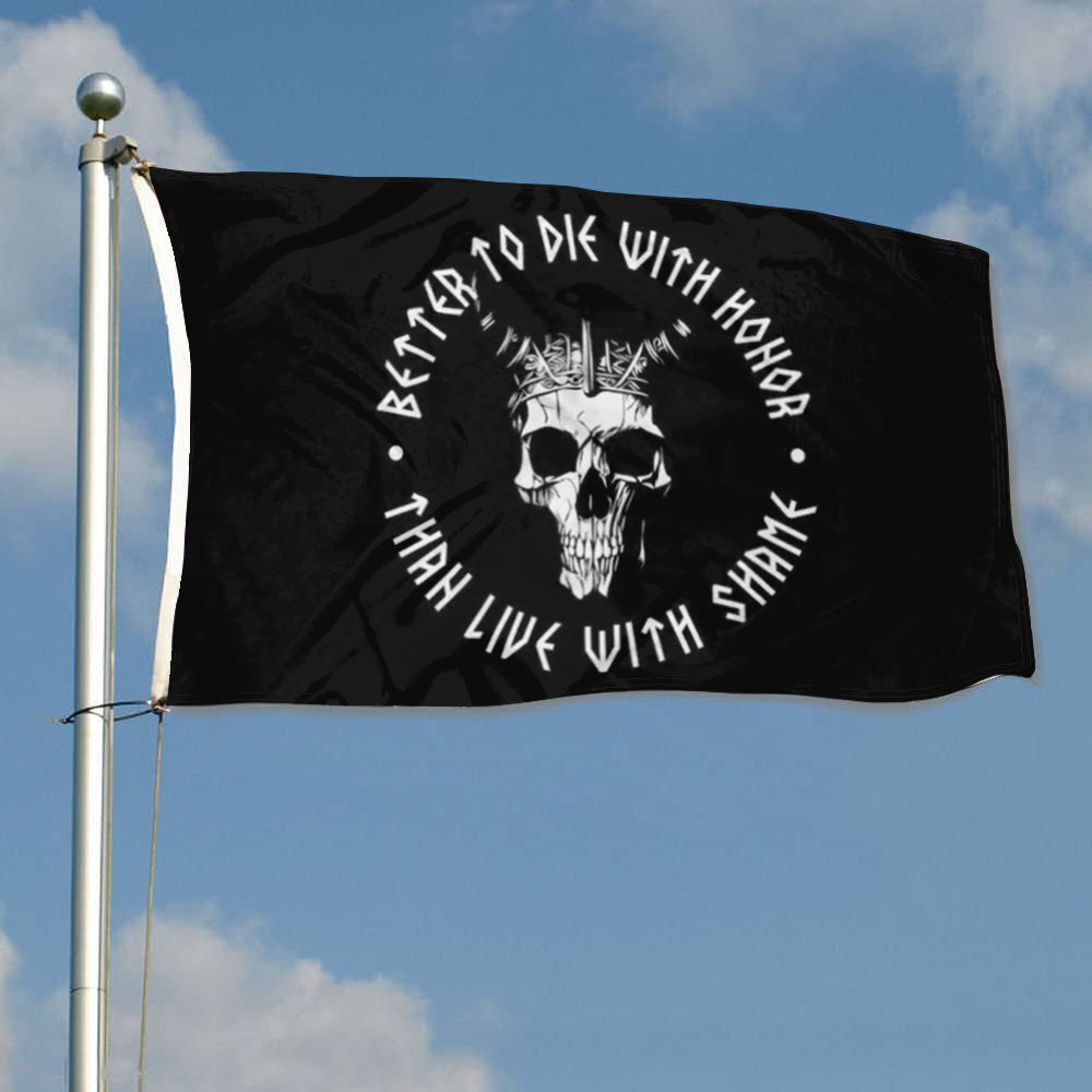 Fyon Double-sided Better to Die with Honor Flag Banner