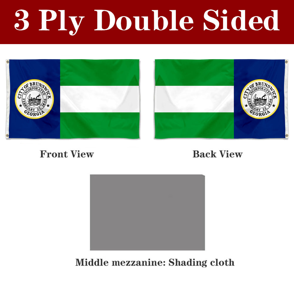 Fyon Brunswick, Georgia Flag Banner