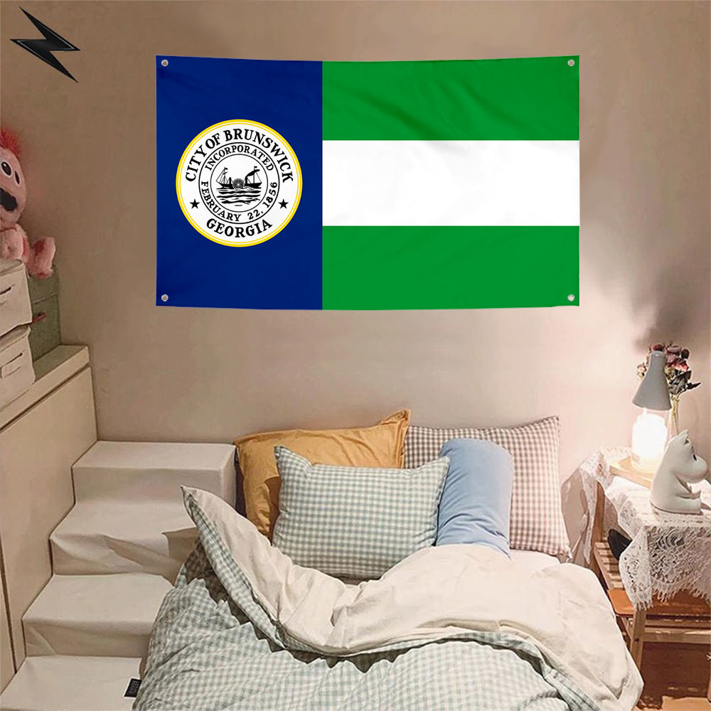 Fyon Brunswick, Georgia Flag Banner