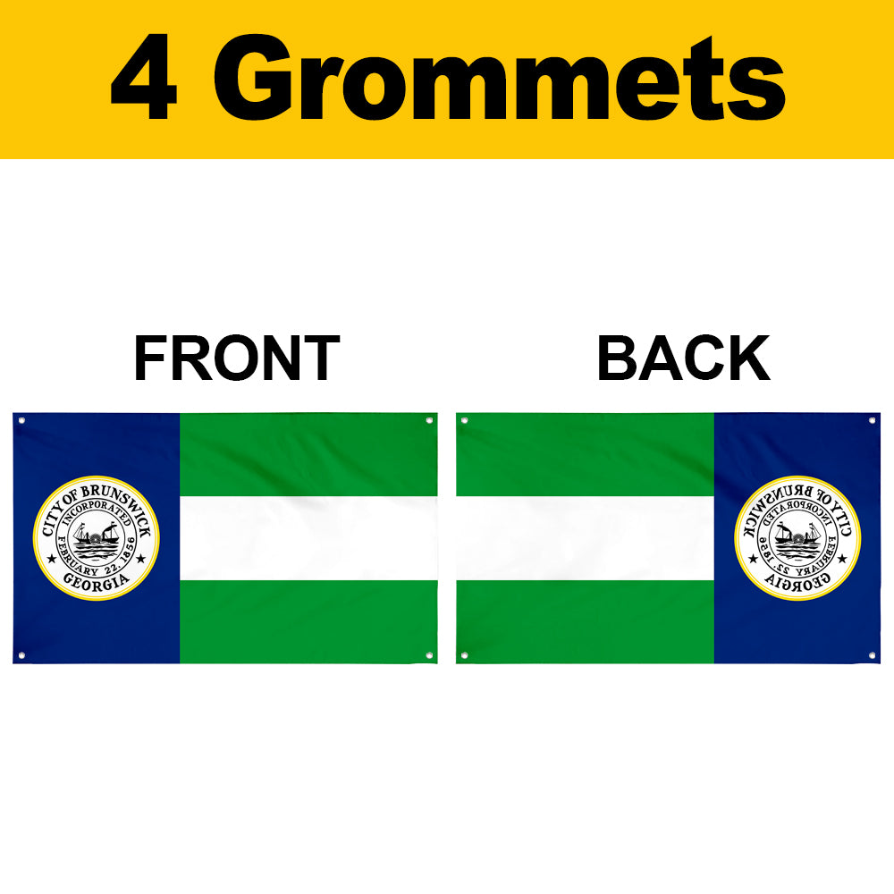 Fyon Brunswick, Georgia Flag Banner