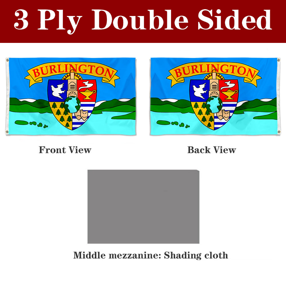 Fyon Burlington, Vermont (1990-2017) Flag Banner