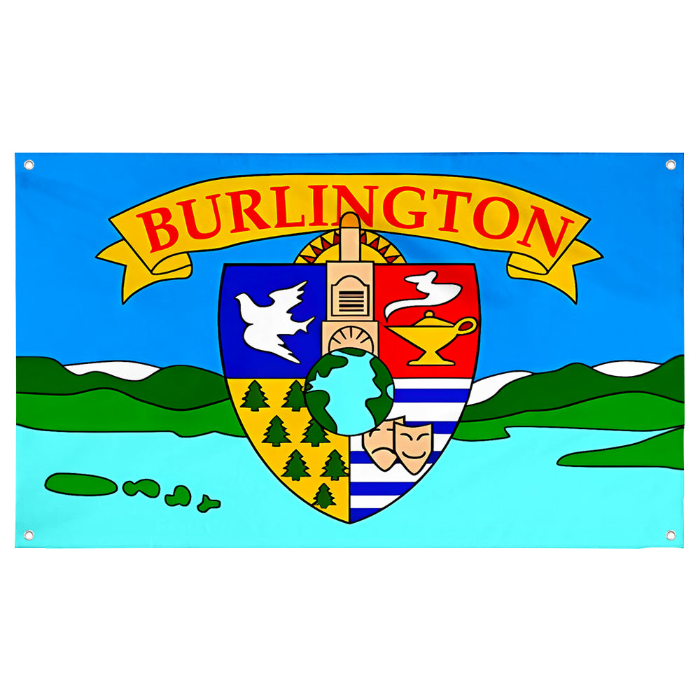 Fyon Burlington, Vermont (1990-2017) Flag Banner