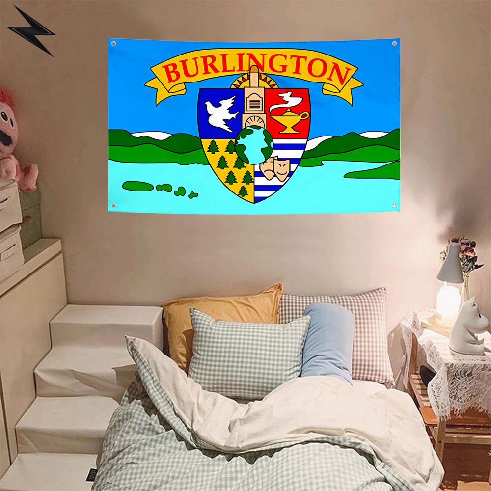Fyon Burlington, Vermont (1990-2017) Flag Banner
