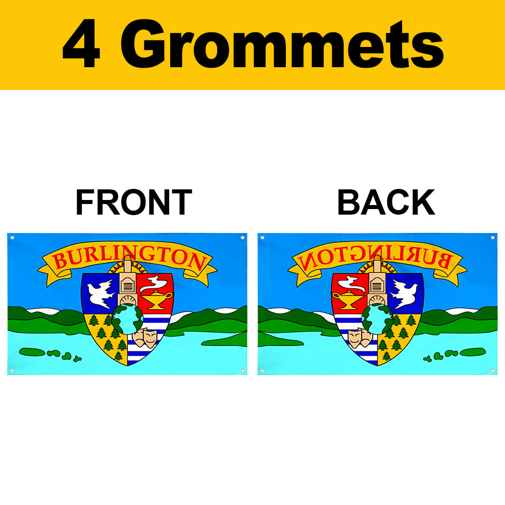 Fyon Burlington, Vermont (1990-2017) Flag Banner