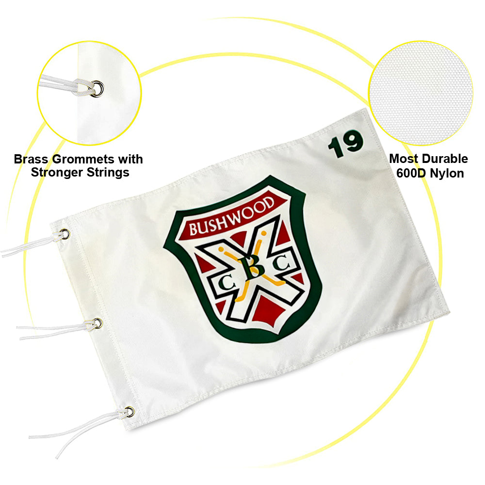 Fyon Bushwood Golf Country Club Pin Flag Banner Grommet
