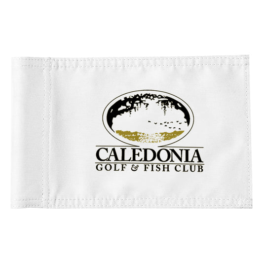 Fyon Caledonia Golf & Fish Club Course Logo Embroidered Glof Flag Banner
