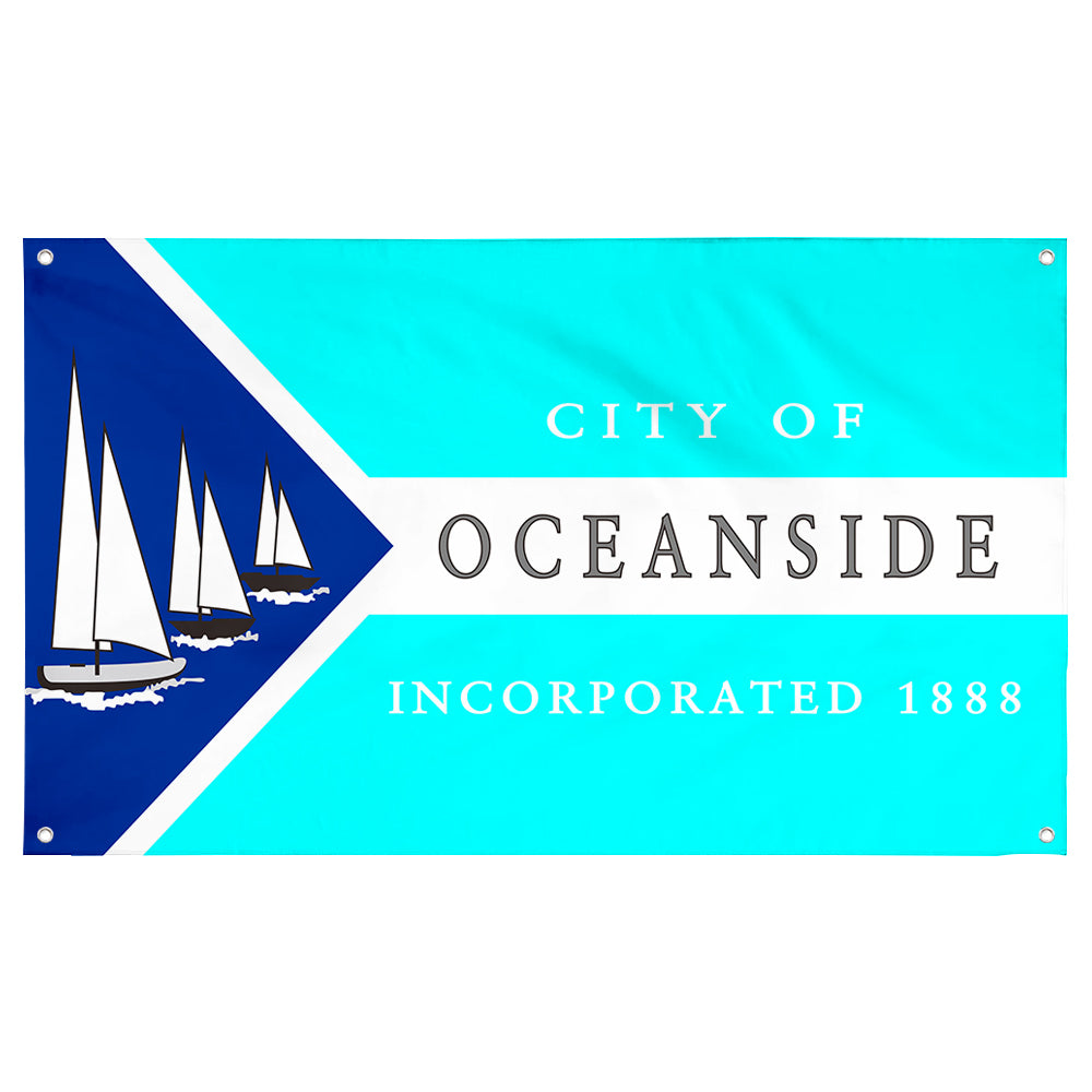 Fyon Oceanside, California Flag Banner