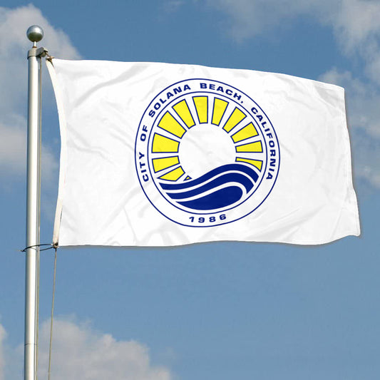 Fyon Solana Beach, California Flag Banner