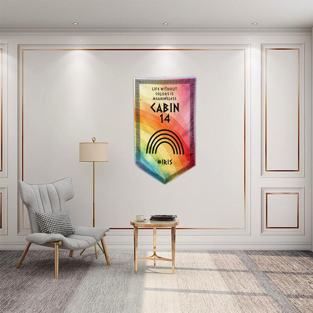 Camp Half Blood Cabins Pennant Flag Cabin 14 Irıs Banner