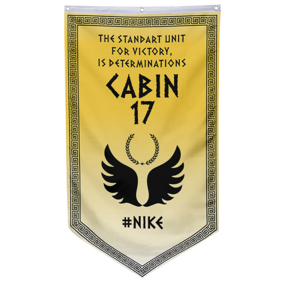 Camp Half Blood Cabins Pennant Flag Cabin 17 Nike Banner