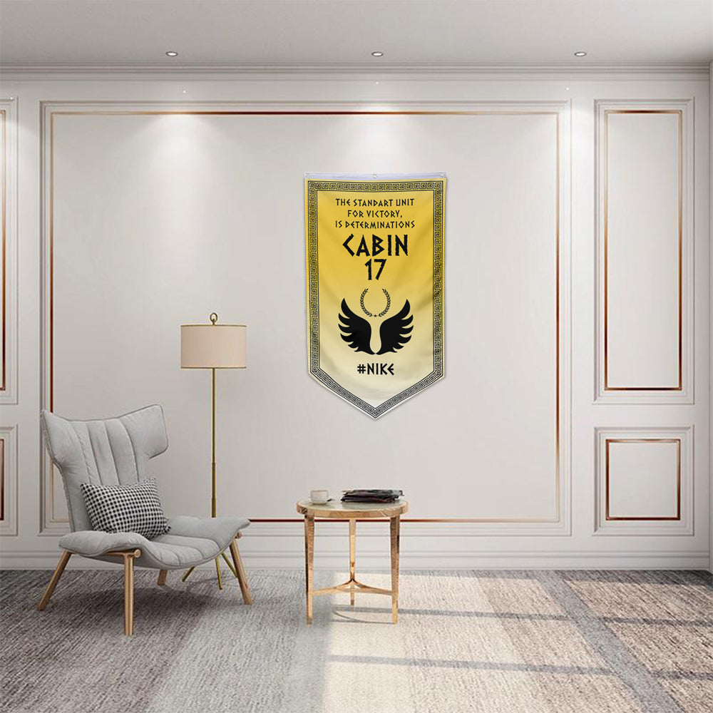 Camp Half Blood Cabins Pennant Flag Cabin 17 Nike Banner