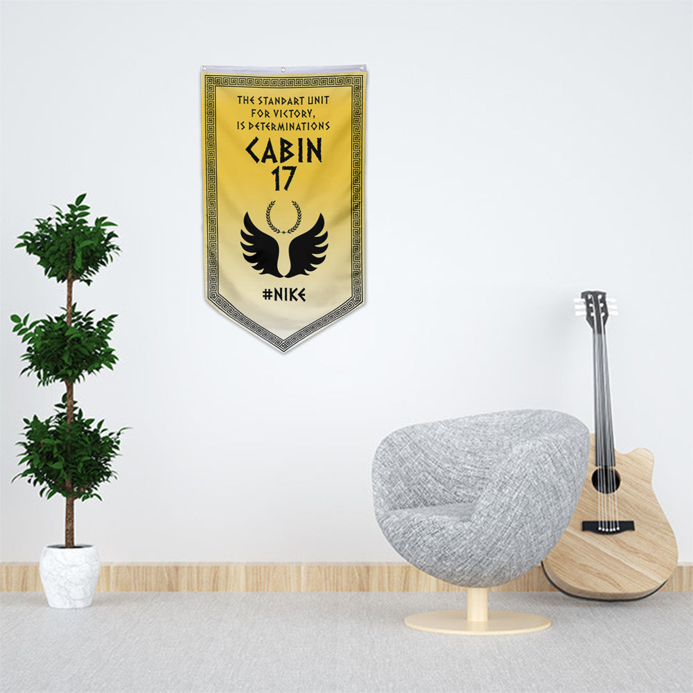Camp Half Blood Cabins Pennant Flag Cabin 17 Nike Banner