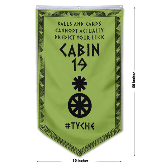 Camp Half Blood Cabins Pennant Flag Cabin 19 Tyche Banner