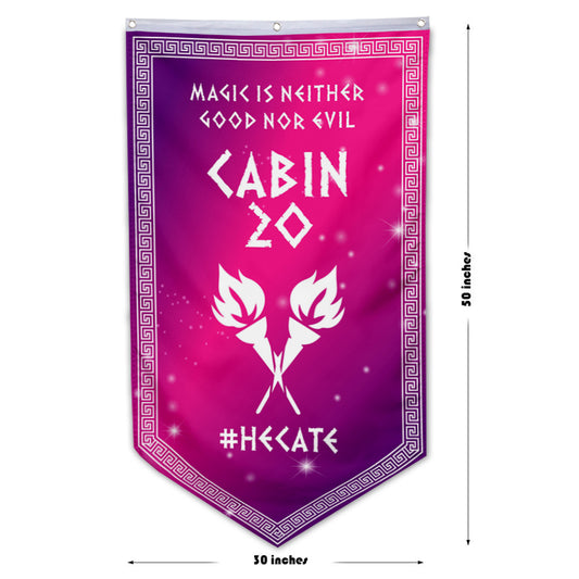 Camp Half Blood Cabins Pennant Flag Cabin 20 Hecate Banner