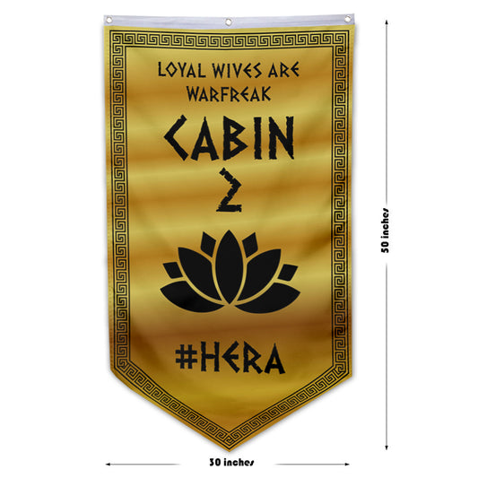 Camp Half Blood Cabins Pennant Flag Cabin 2 Hera Banner